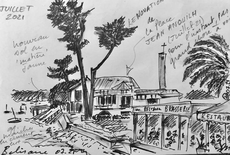 Croquis Ecole et Restaurant Jean Anouilh